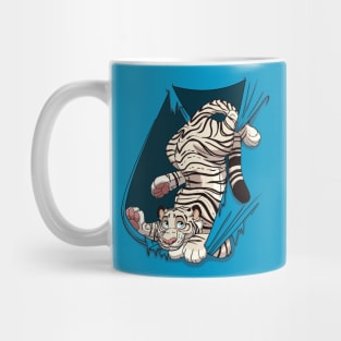 Mischievous White Tiger Mug